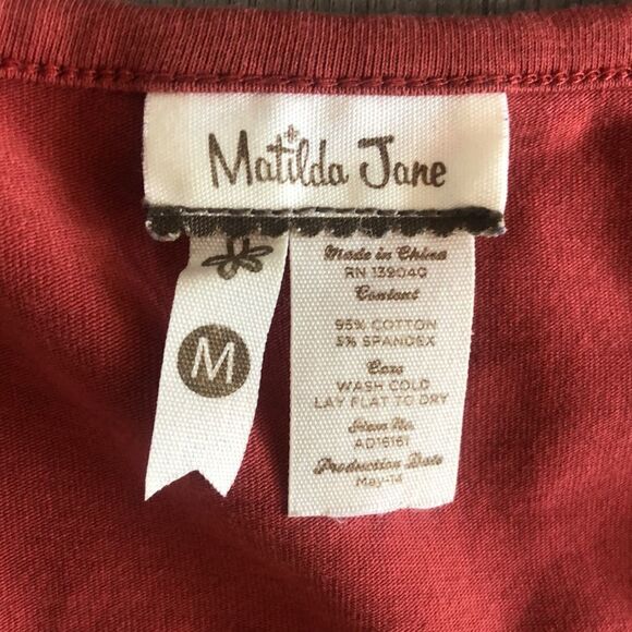 EEEUC MATILDA JANE WOMENS KIMONO LEAVE DRESS IN PAPRIKA SIZE MEDIUM - Picture 5 of 9